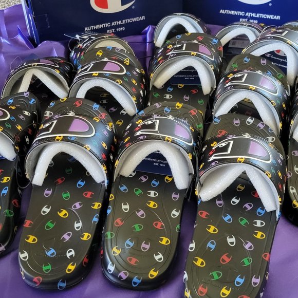 Champion Shoes - Champion Slides ⏳Drops 4/28/23 @ 1:30p CST C-POP Multi 👩's Slides👀Details